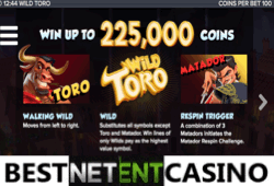 Bet tips Wild Toro 51456